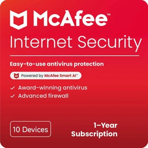 McAfee Internet Security 2025 – 10 Devices 1 Year Subscription - Image 2
